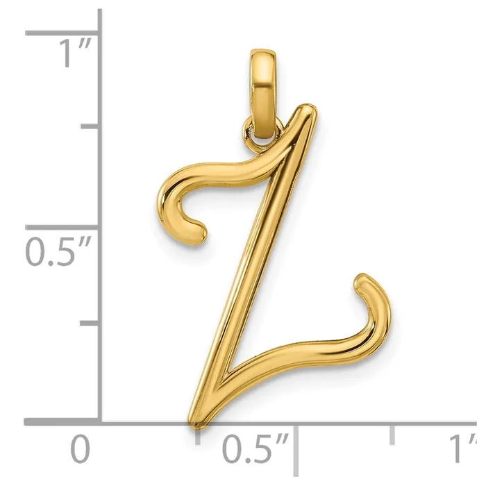 PreStyled Sets TreasureFineJewelers 14k Yellow Gold Fancy Letter Z