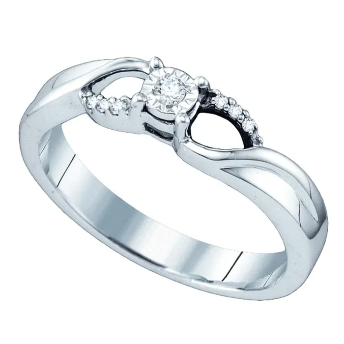 Rings North Arrow Shop sterling silver womens round diamond solitaire promise bridal engagement ring 120 cttw61815
