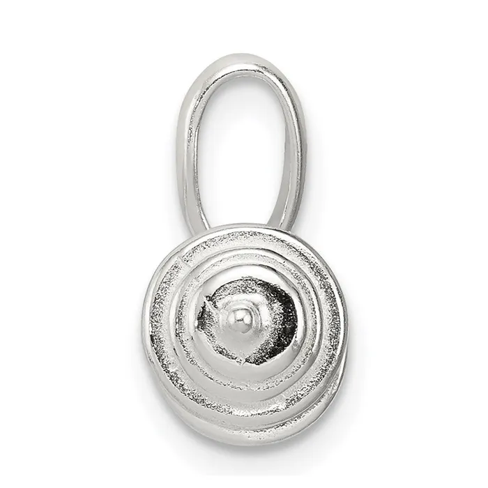 Rings Sterling Silver Barbell Charm TreasureFineJewelers
