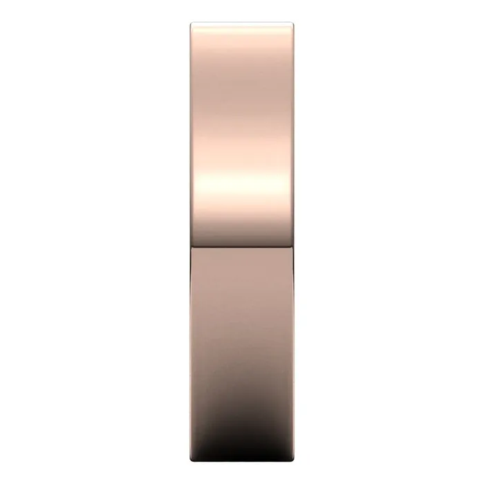Rings TreasureFineJewelers 14K Rose Gold 5 mm flat comfort fit Wedding Band