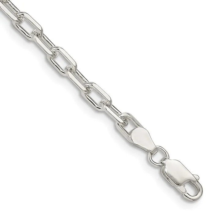 Rings TreasureFineJewelers Sterling Silver 43mm Diamondcut Long Link Cable Chain Rings TreasureFineJewelers Sterling Silver 43mm Diamondcut Long Link Cable Chain