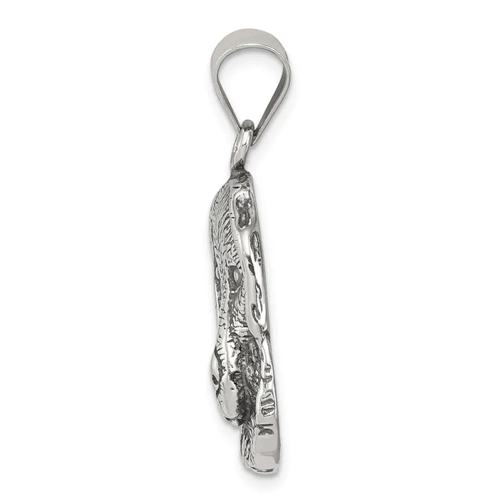 Rings TreasureFineJewelers Sterling Silver Antiqued Dog Charm