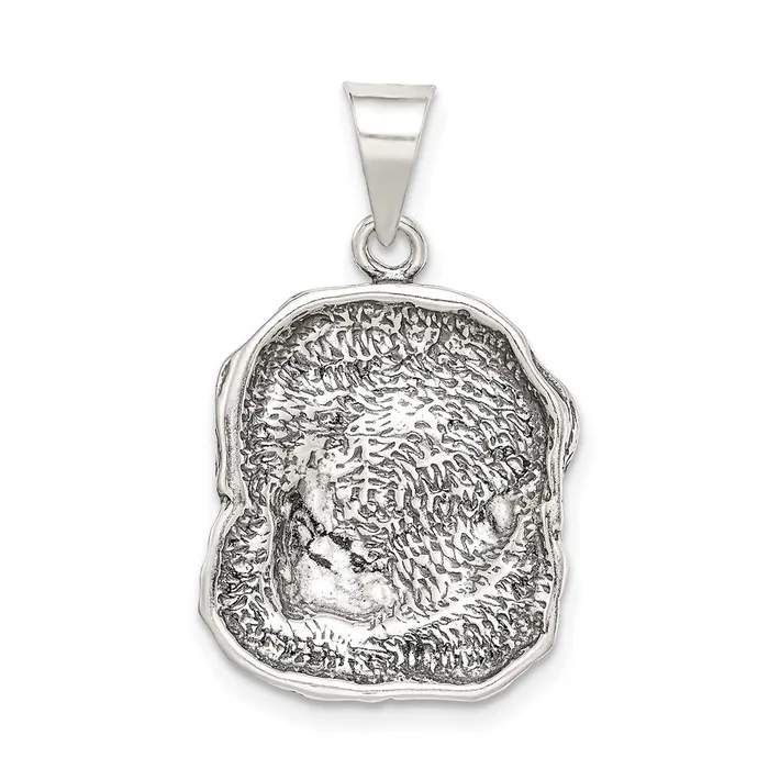 Rings TreasureFineJewelers Sterling Silver Antiqued Dog Charm
