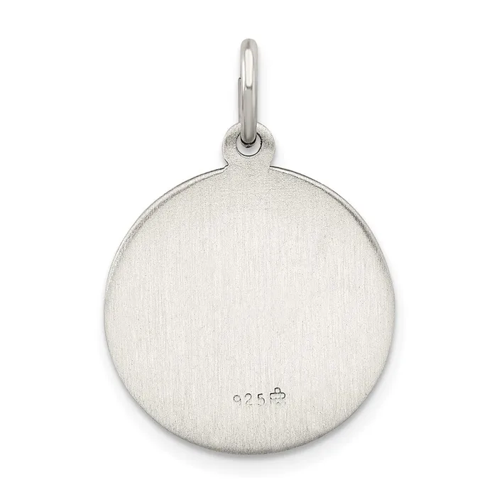 Rings TreasureFineJewelers Sterling Silver Antiqued Infant Jesus Medal