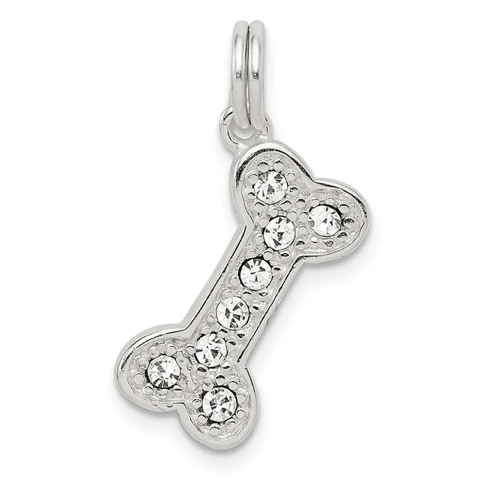 Rings TreasureFineJewelers Sterling Silver Dog Bone Charm
