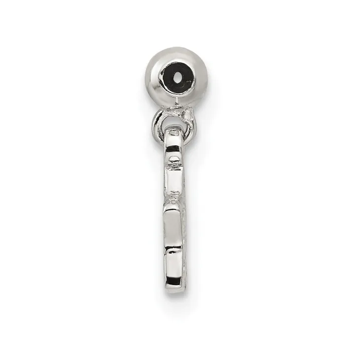Rings TreasureFineJewelers Sterling Silver Mio Memento CZ Dangle Star Charm