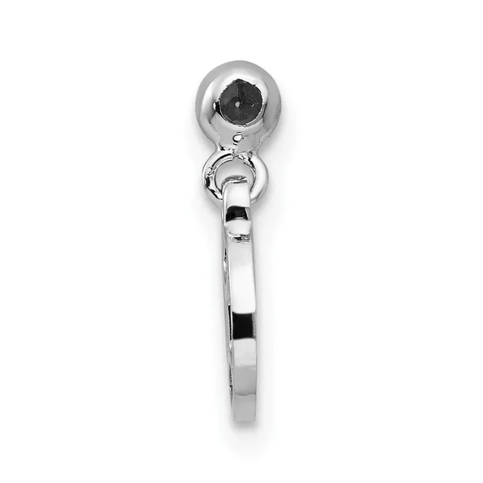 Rings TreasureFineJewelers Sterling Silver Mio Memento Rhodium Gold Tone Dangle Gemini Charm