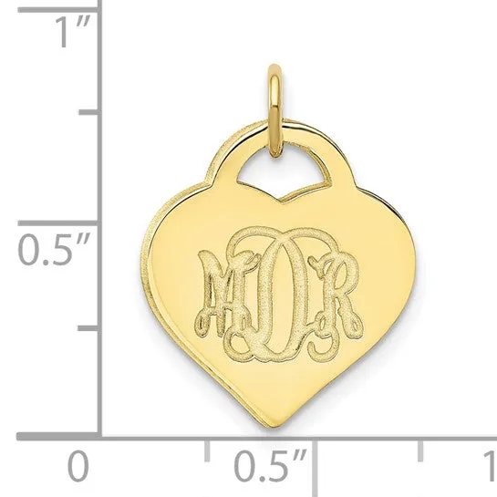 Script Designer Heart Monogram Pendants TreasureFineJeweler Necklaces