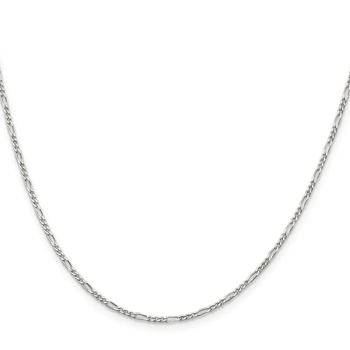 Sterling Silver 175mm Figaro Chain TreasureFineJewelers Rings