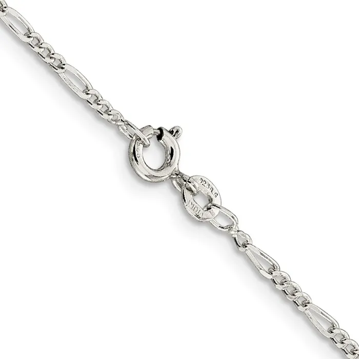 Sterling Silver 175mm Figaro Chain TreasureFineJewelers Rings