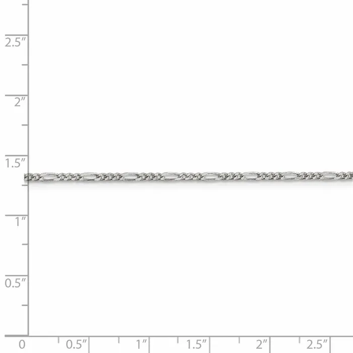 Sterling Silver 175mm Figaro Chain TreasureFineJewelers Rings