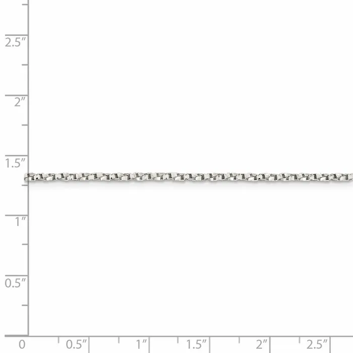Sterling Silver 175mm Twisted Box Chain TreasureFineJewelers Rings