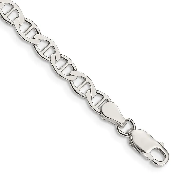 Sterling Silver 475mm Flat Anchor Chain TreasureFineJewelers Rings