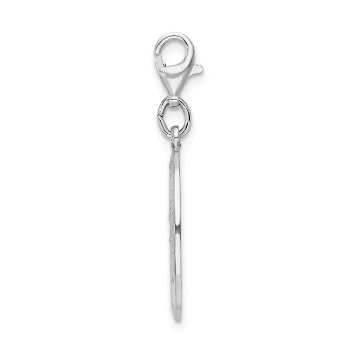 Sterling Silver Amore La Vita Rhodiumpl St Christopher Medal Charm TreasureFineJewelers Rings