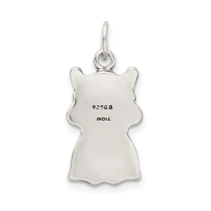 Sterling Silver Antiqued Cat Charm TreasureFineJewelers Rings