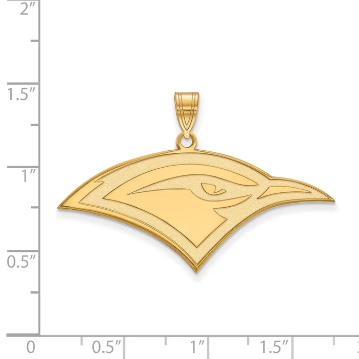 Sterling Silver Goldplated University of Tennessee at Chattanooga Mockingbird Large Pendant TreasureFineJewelers Necklaces