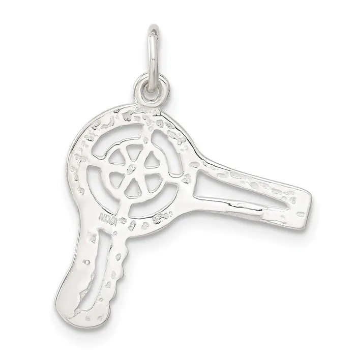 Sterling Silver Hair Dryer Charm TreasureFineJewelers Rings