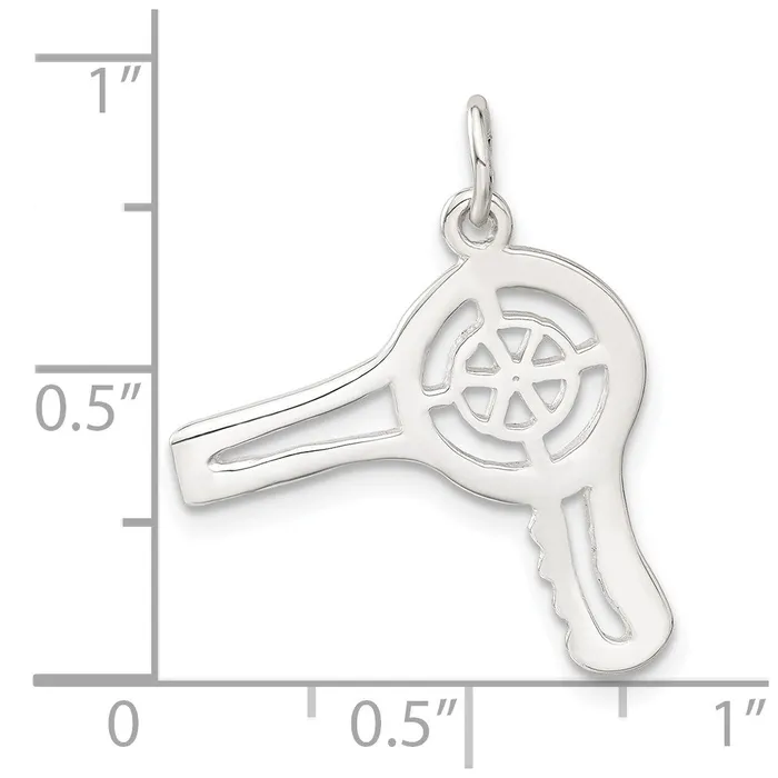 Sterling Silver Hair Dryer Charm TreasureFineJewelers Rings