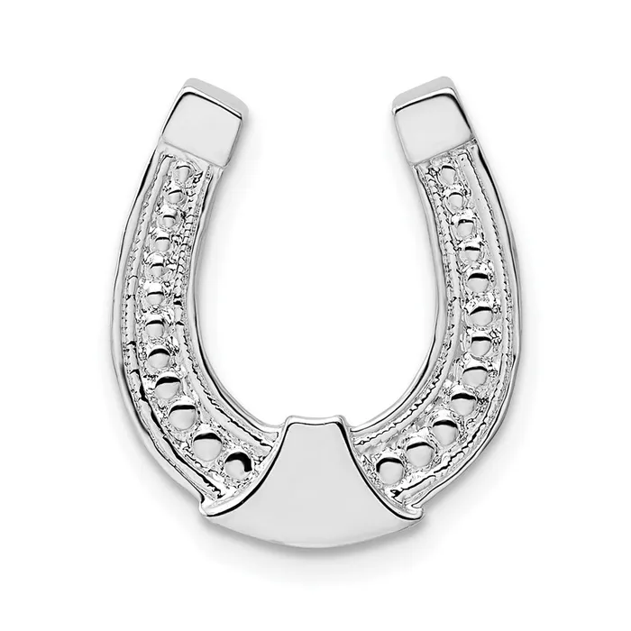 Sterling Silver Polished Horseshoe Chain Slide TreasureFineJewelers Rings