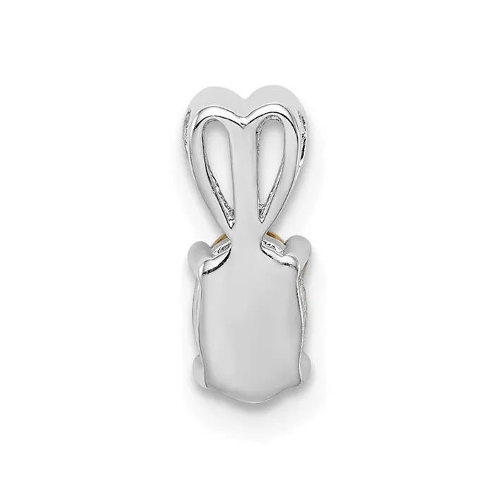 Sterling Silver Rhodiumplated Citrine Pendant TreasureFineJewelers Necklaces