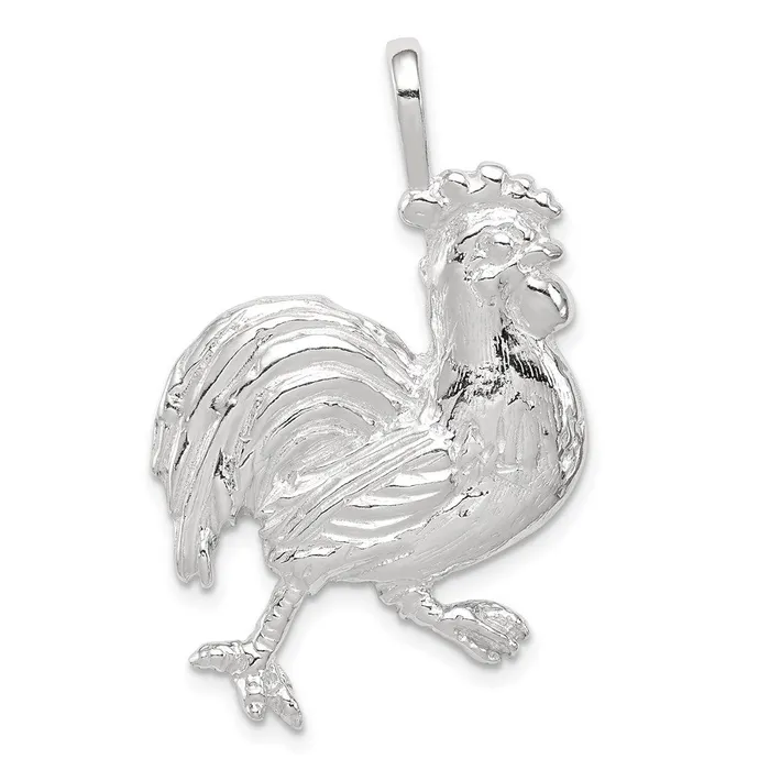 Sterling Silver Rooster Charm TreasureFineJewelers Rings