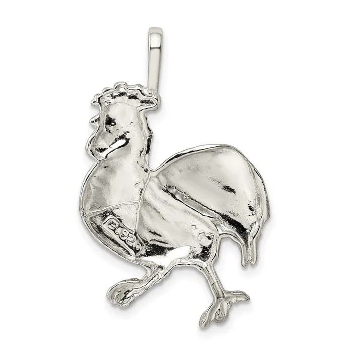 Sterling Silver Rooster Charm TreasureFineJewelers Rings