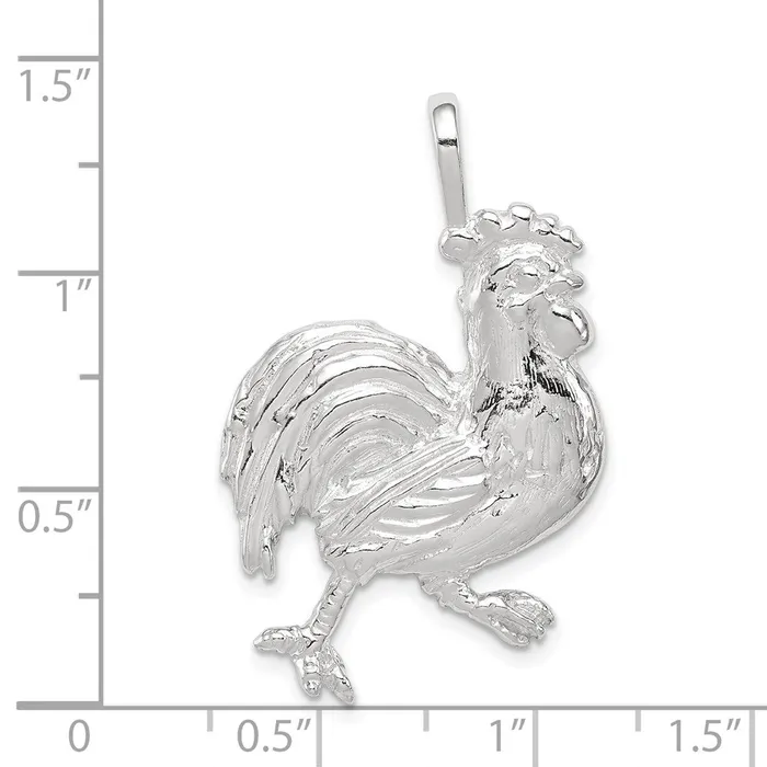 Sterling Silver Rooster Charm TreasureFineJewelers Rings