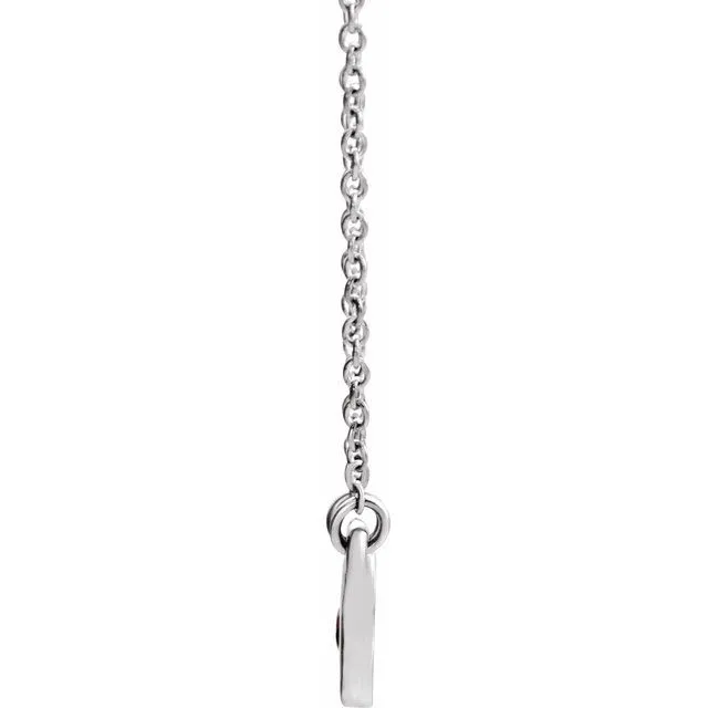 Sterling Silver Ruby Heart 16 Necklace TreasureFineJewelers Necklaces