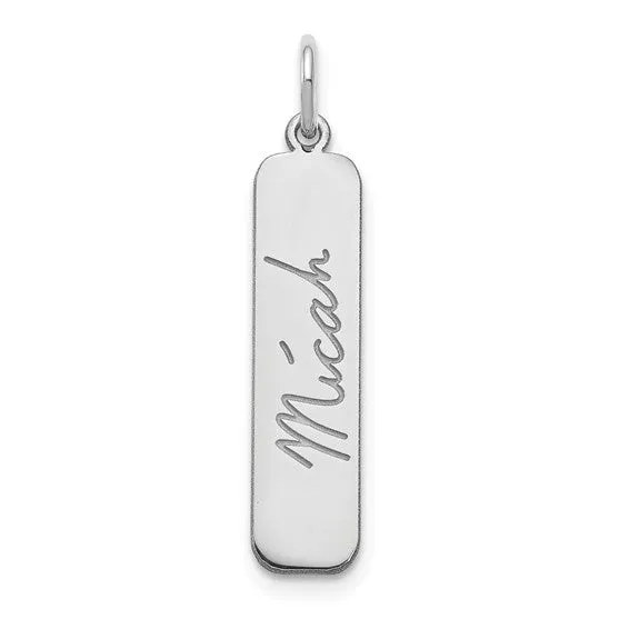 TreasureFineJeweler Charm Necklaces Signature Bar Charm