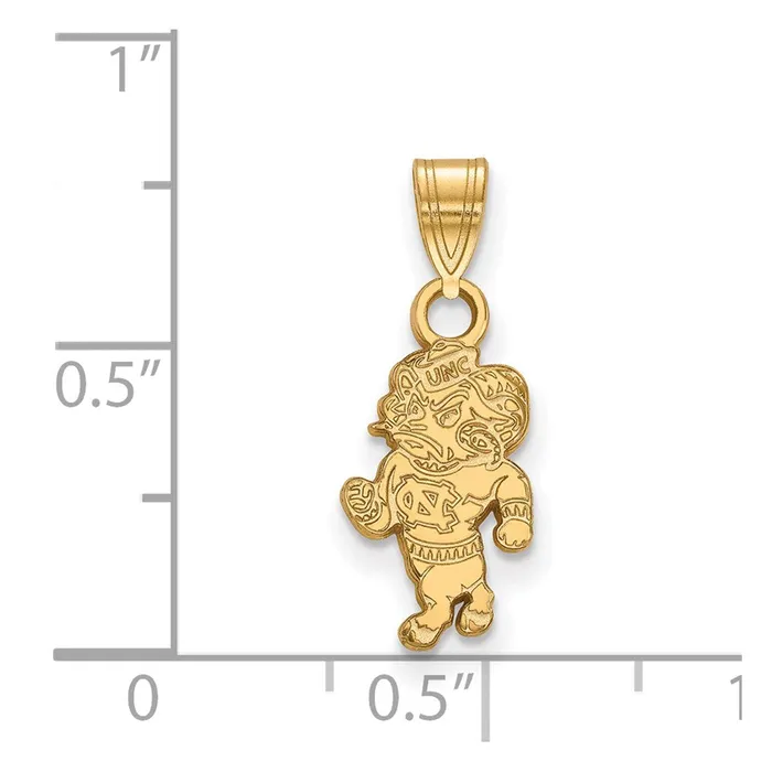 TreasureFineJewelers 10K Yellow Gold University of North Carolina Small Pendant Necklaces