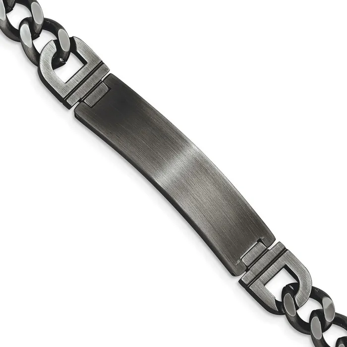 TreasureFineJewelers Bracelets Chisel Stainless Steel Brushed Antiqued White Bronze Plated Curb Chain 875 inch ID Bracelet TreasureFineJewelers Bracelets Chisel Stainless Steel Brushed Antiqued White Bronze Plated Curb Chain 875 inch ID Bracelet