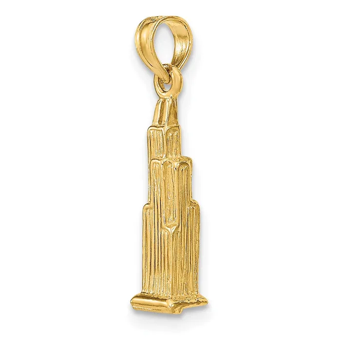 TreasureFineJewelers Charm Necklaces 14K 3D WillisTower Chicago Charm