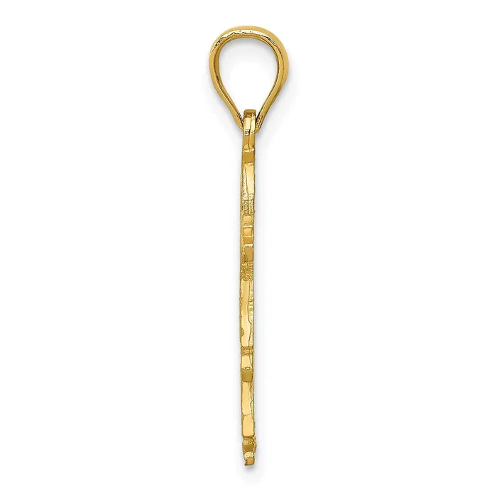 TreasureFineJewelers Charm Necklaces 14K Girl Charm