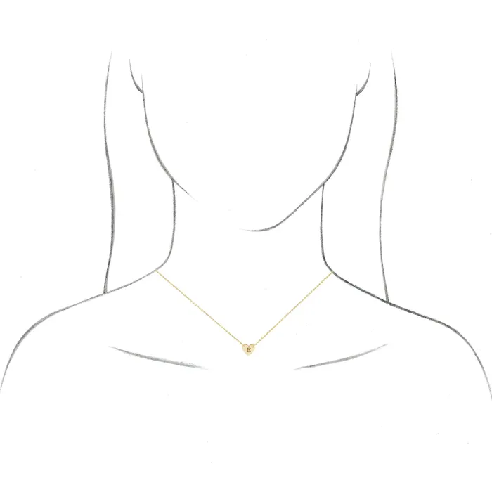 TreasureFineJewelers Necklaces 18K Yellow GoldPlated Sterling Silver 18x164 mm Heart 1618 Necklace