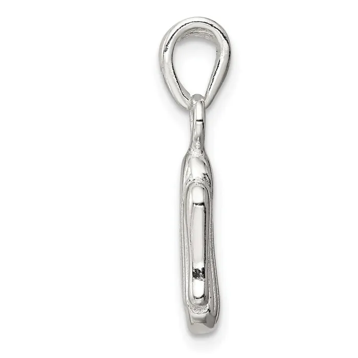 TreasureFineJewelers Necklaces Sterling Silver 3D Angel Pendant