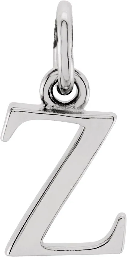 TreasureFineJewelers Necklaces Sterling Silver Lowercase Initial z 16 Necklace TreasureFineJewelers Necklaces Sterling Silver Lowercase Initial z 16 Necklace