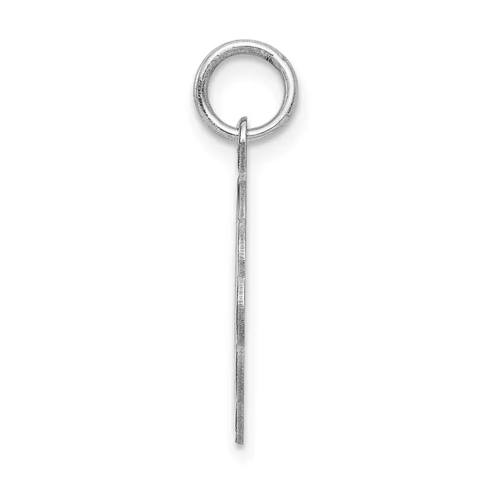 TreasureFineJewelers Necklaces Sterling SilverRhodiumplated Brocaded Letter G Initial Pendant