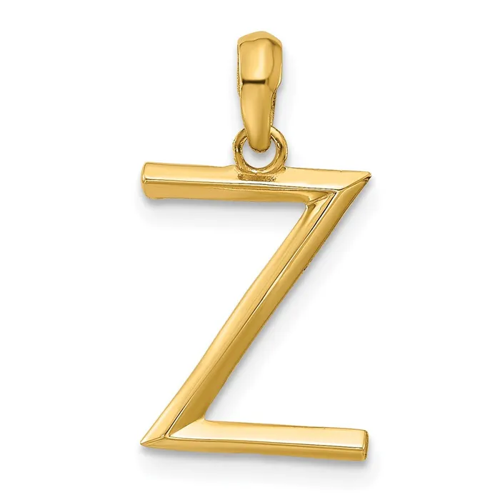 TreasureFineJewelers PreStyled Sets 14k Yellow Gold Fancy Letter Z