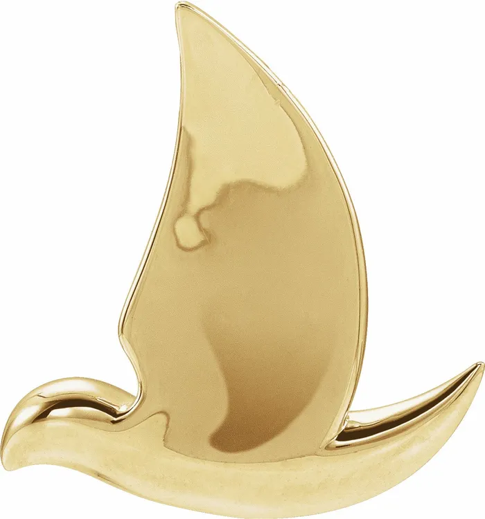 TreasureFineJewelers PreStyled Sets 14K Yellow Gold Holy Spirit Dove Pendant TreasureFineJewelers PreStyled Sets 14K Yellow Gold Holy Spirit Dove Pendant