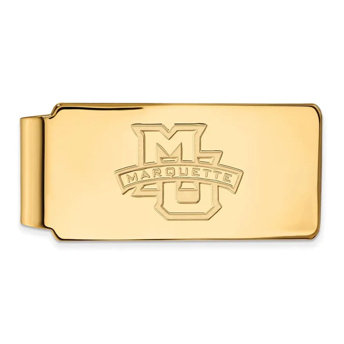 TreasureFineJewelers PreStyled Sets 14K Yellow Gold Marquette University Money Clip TreasureFineJewelers PreStyled Sets 14K Yellow Gold Marquette University Money Clip
