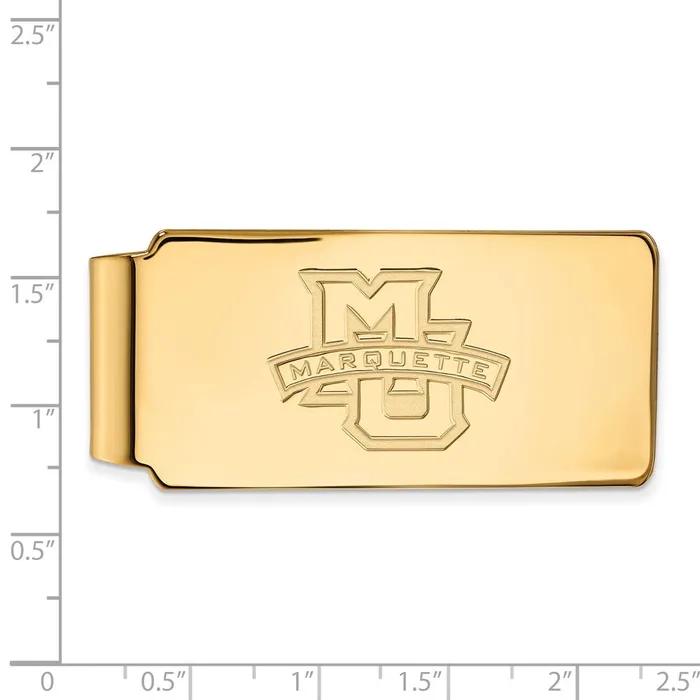 TreasureFineJewelers PreStyled Sets 14K Yellow Gold Marquette University Money Clip