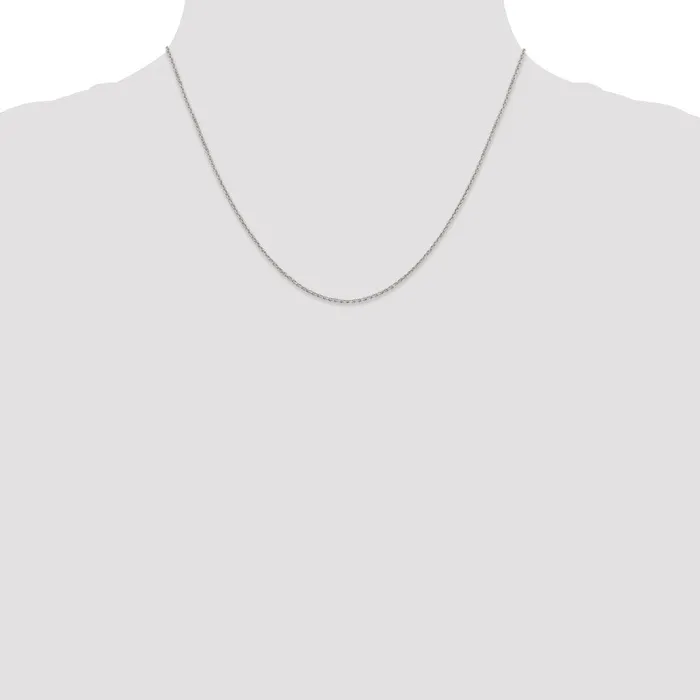 TreasureFineJewelers Rings Sterling Silver 125mm Diamondcut Forzantina Cable Chain