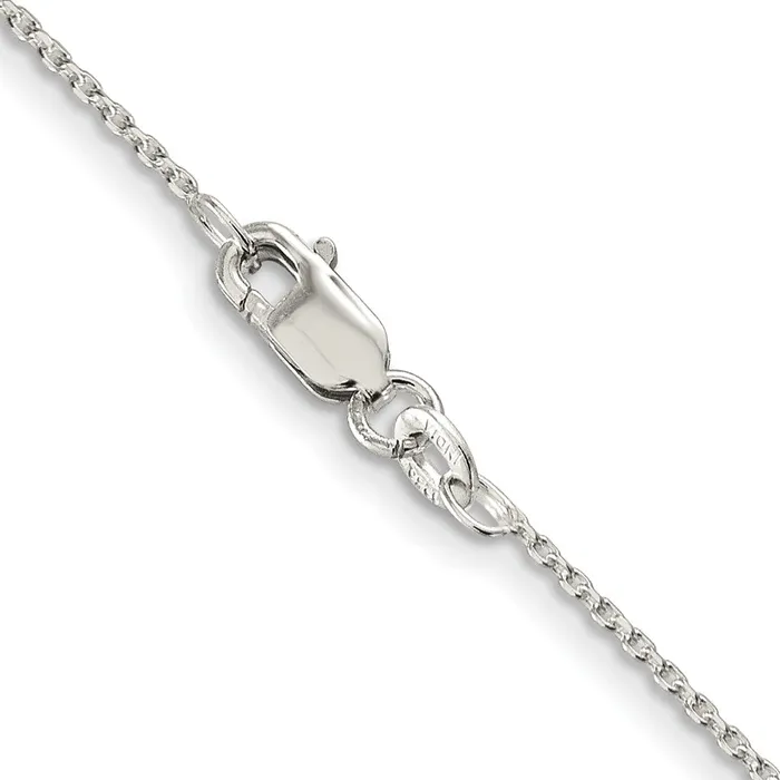 TreasureFineJewelers Rings Sterling Silver 125mm Diamondcut Forzantina Cable Chain