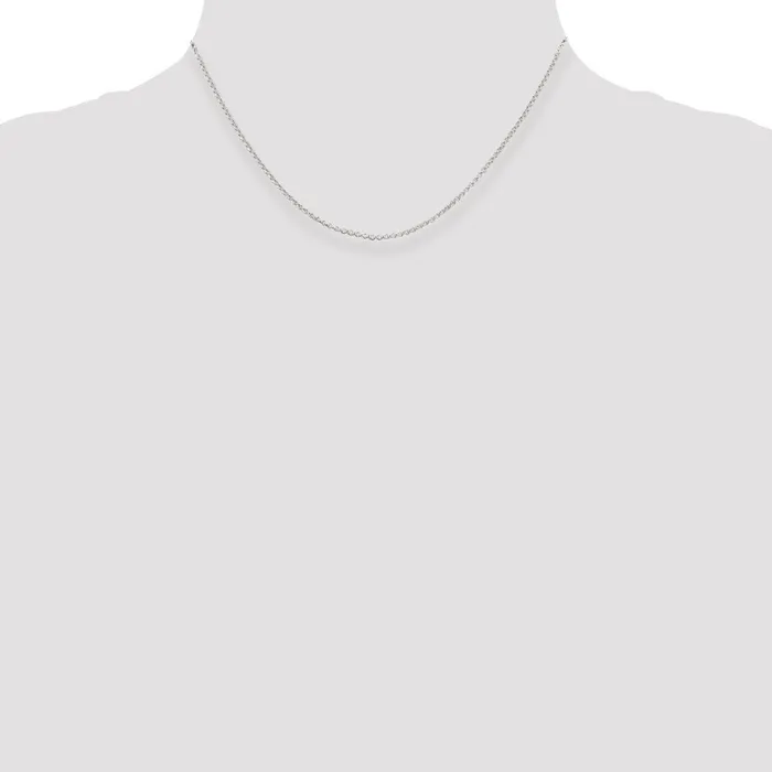 TreasureFineJewelers Rings Sterling Silver 15mm Rolo Chain