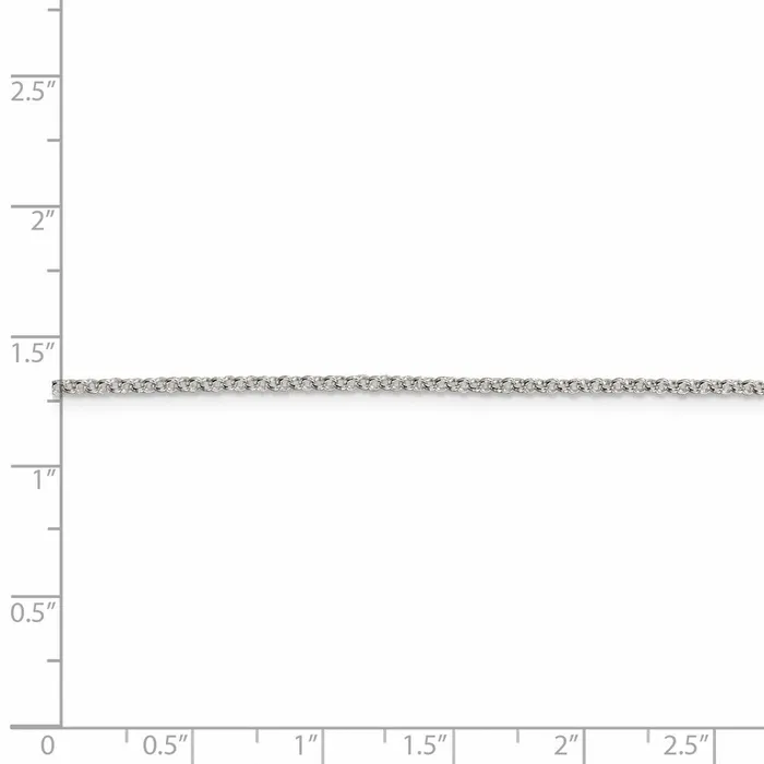 TreasureFineJewelers Rings Sterling Silver 15mm Rolo Chain