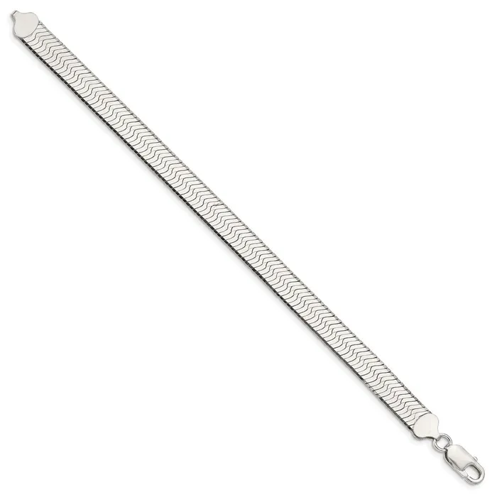 TreasureFineJewelers Rings Sterling Silver 875mm Magic Herringbone Chain