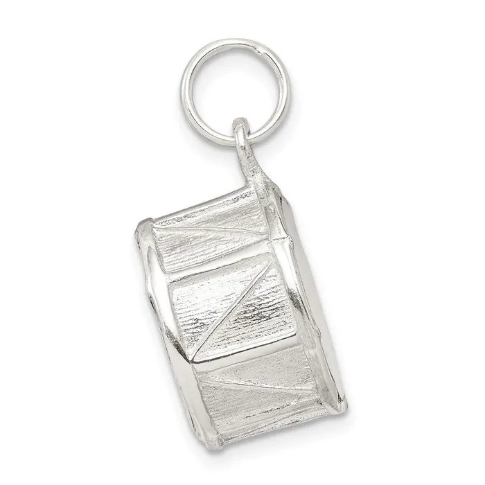 TreasureFineJewelers Rings Sterling Silver Drum Charm
