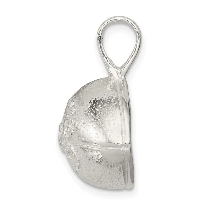 TreasureFineJewelers Rings Sterling Silver Football Charm