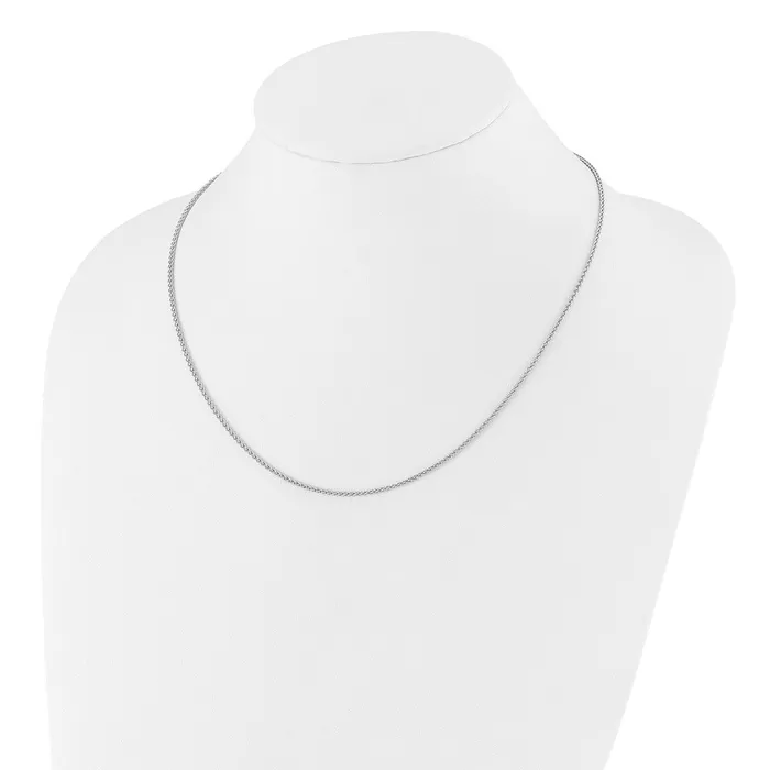 TreasureFineJewelers Sterling Silver Adjustable 16mm Spiga Chain Rings