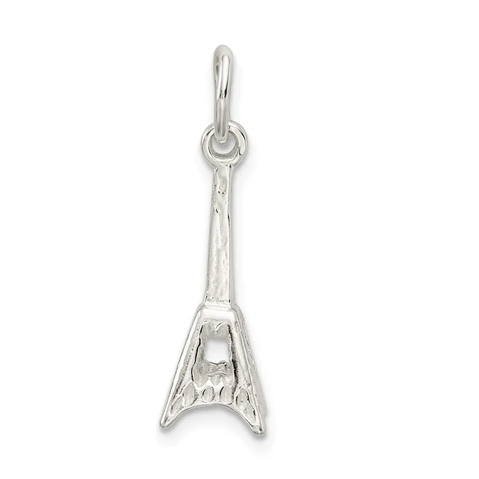 TreasureFineJewelers Sterling Silver Eiffel Tower Charm Rings